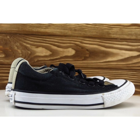 Converse All star Toddler Unisex 10.5 Medium Black Low Top Fabric - Picture 4 of 8